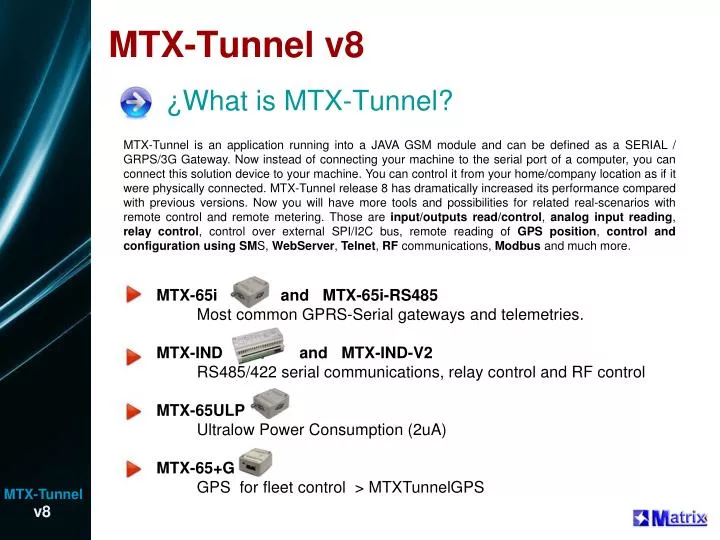 mtx tunnel v8