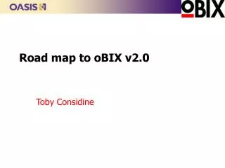 Road map to oBIX v2.0