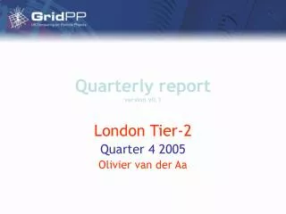 Quarterly report version v0.1