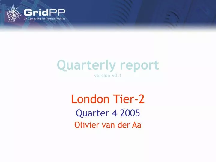 quarterly report version v0 1