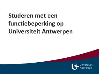 studeren met een functiebeperking op universiteit antwerpen