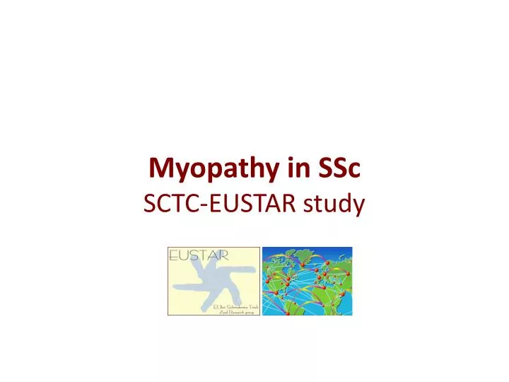 myopathy in ssc sctc eustar study