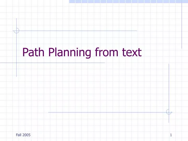path planning from text