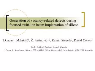 Generation of vacancy-related defects during focused swift-ion beam implantation of silicon