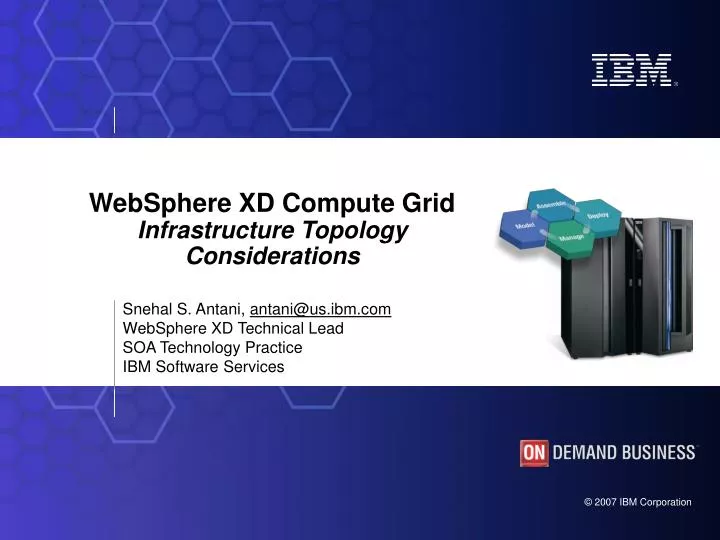 websphere xd compute grid infrastructure topology considerations