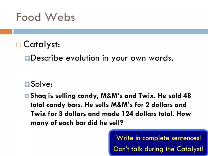 food webs