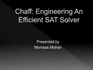 Chaff: Engineering An Efficient SAT Solver