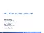 XML Web Services Standards - slide 1
