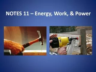 notes 11 energy work power