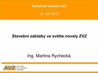 stavebn zak zky ve sv tle novely zvz