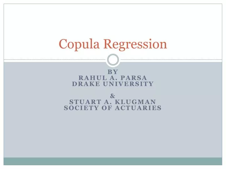 copula regression