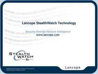 Lancope StealthWatch Technology