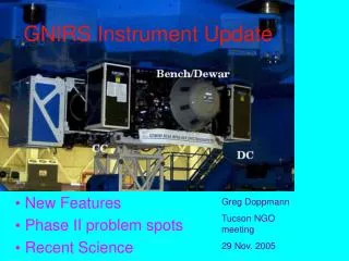 GNIRS Instrument Update