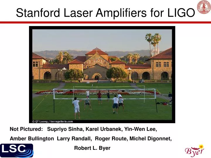 stanford laser amplifiers for ligo