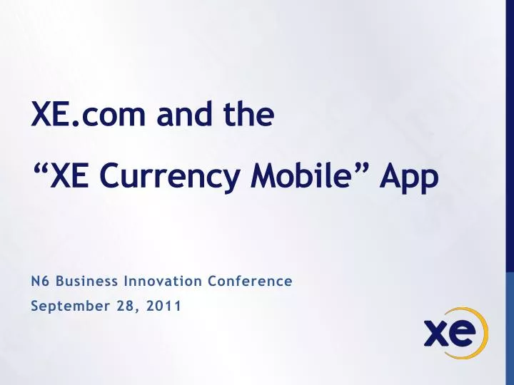 xe com and the xe currency mobile app
