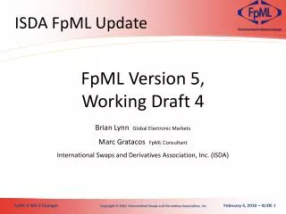 ISDA FpML Update