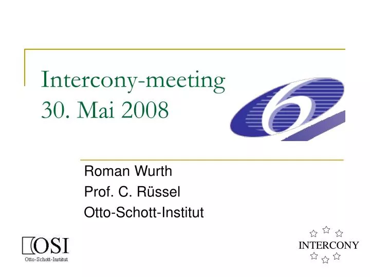 intercony meeting 30 mai 2008