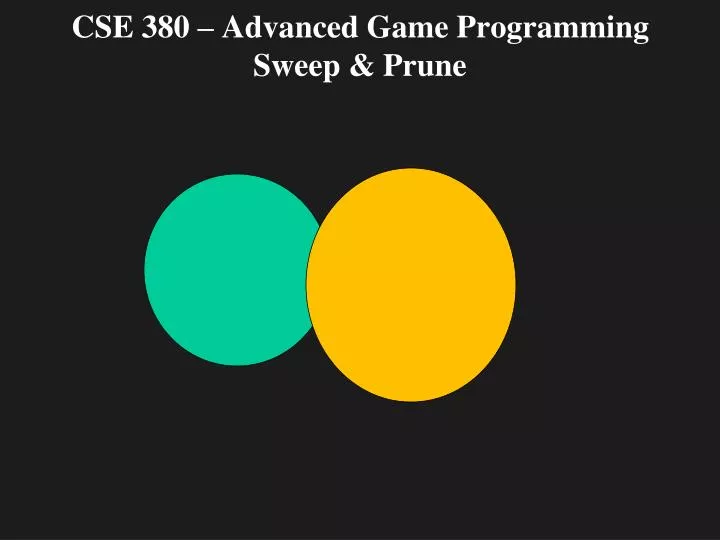cse 380 advanced game programming sweep prune