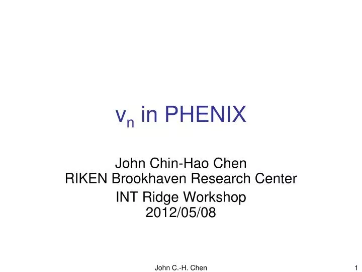 v n in phenix