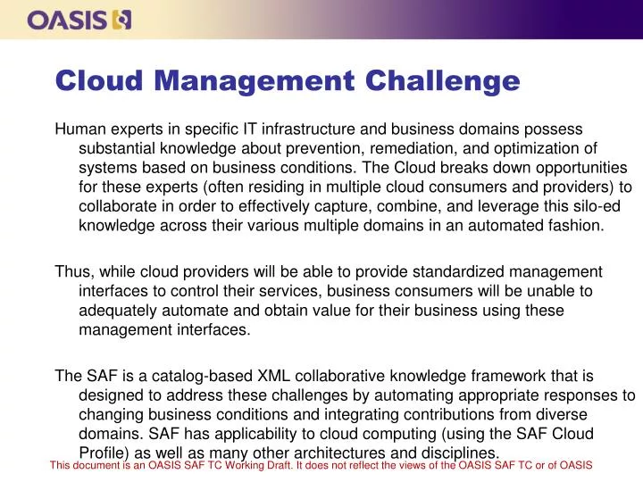 cloud management challenge