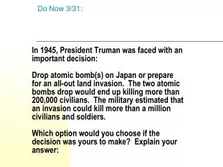 do now 3 31