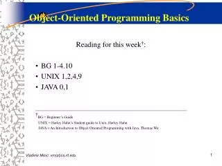 Object-Oriented Programming Basics