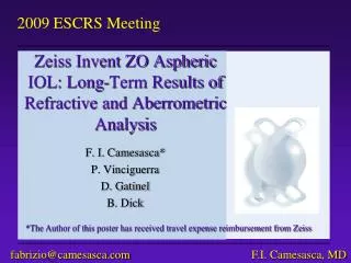 2009 ESCRS Meeting