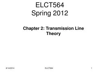 ELCT564 Spring 2012