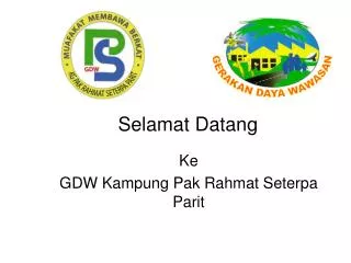 selamat datang