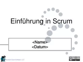 einf hrung in scrum
