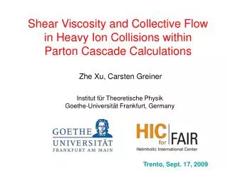 Shear Viscosity and Collective Flow in Heavy Ion Collisions within Parton Cascade Calculations