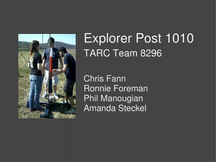 explorer post 1010 tarc team 8296