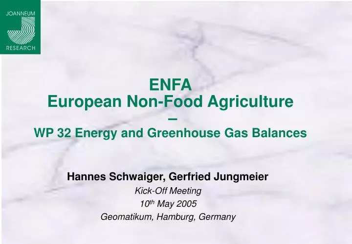 enfa european non food agriculture wp 32 energy and greenhouse gas balances