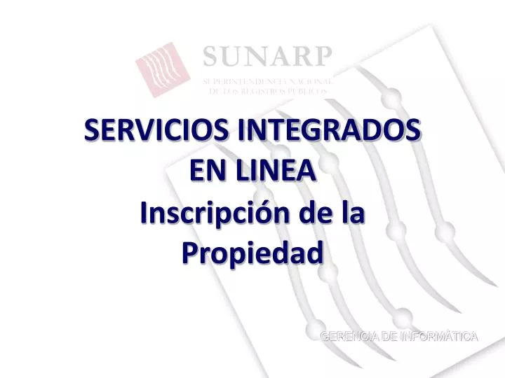 servicios integrados en linea