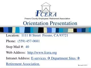 Orientation Presentation