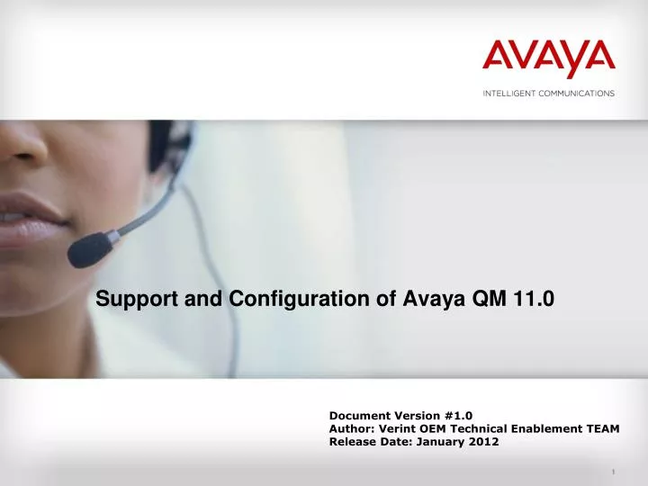 support and configuration of avaya qm 11 0