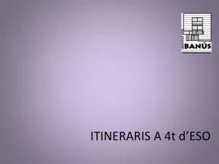 itineraris a 4t d eso