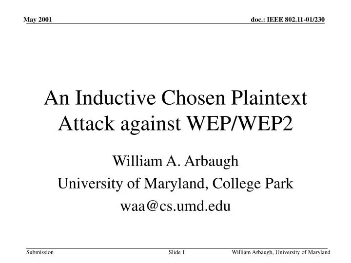 an inductive chosen plaintext attack against wep wep2