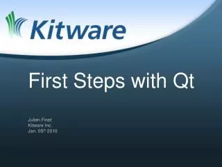 First Steps with Qt