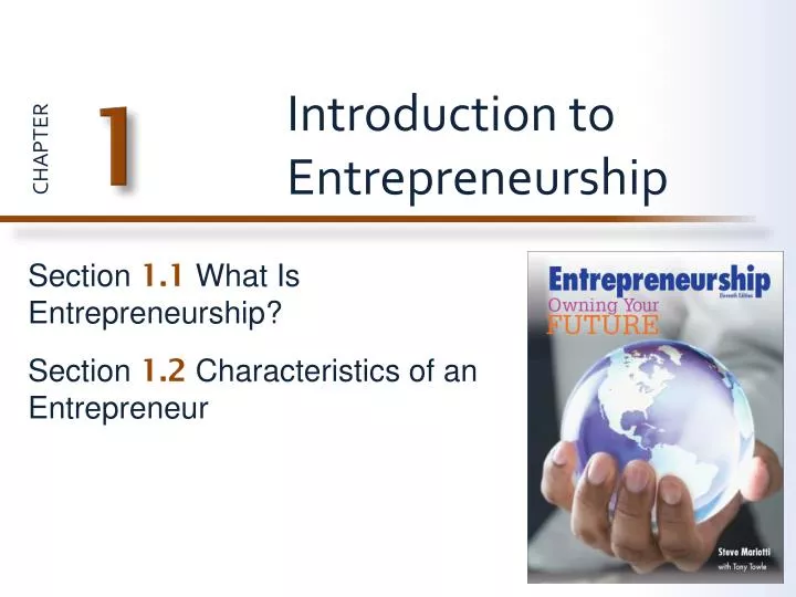 introduction to entrepreneurship