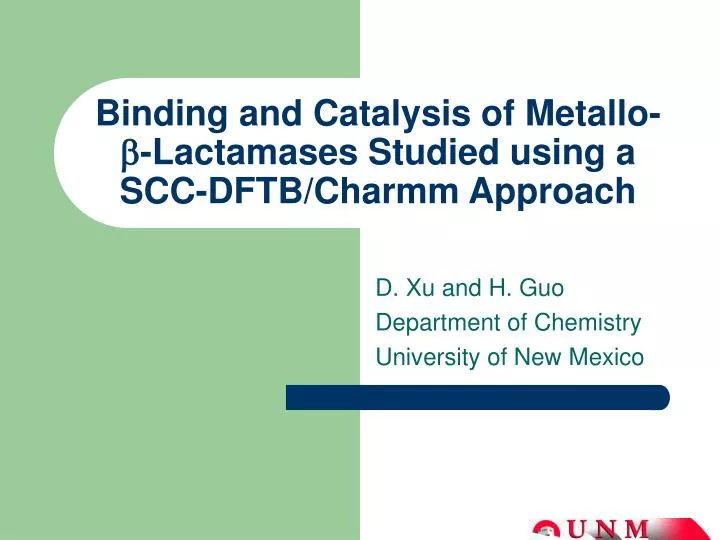 binding and catalysis of metallo b lactamases studied using a scc dftb charmm approach