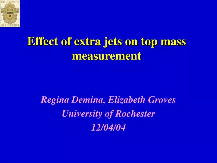 effect of extra jets on top mass measurement