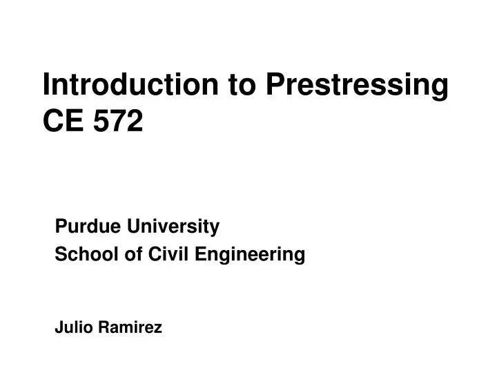 introduction to prestressing ce 572