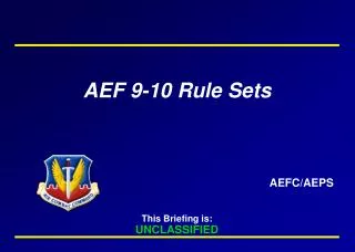 AEF 9-10 Rule Sets