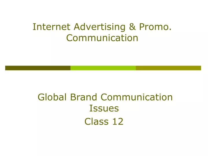 internet advertising promo communication