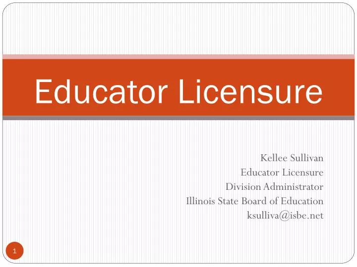 educator licensure