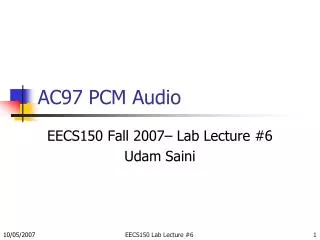 AC97 PCM Audio