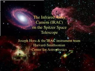 The Infrared Array Camera (IRAC) on the Spitzer Space Telescope