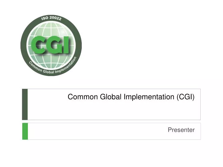 common global implementation cgi
