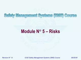 Module N ° 5 – Risks
